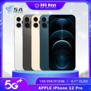 Apple-Téléphone portable iPhone 12 Pro 5G, Face ID, 128 Go, 256 Go, NDavid, 6.1 en effet OLED, 12MP, 4K @ 60fps, A14 Bionic, SmartPhone Hexa-Core, Original