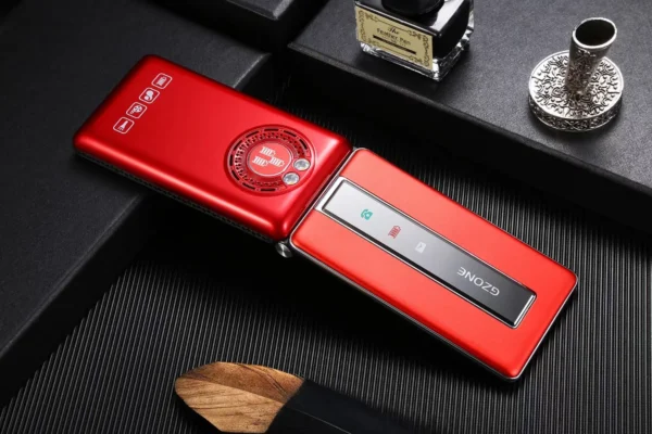 Téléphone portable à rabat 2.4 pouces, 2G, GSM, double Sim, MP3, grand bouton poussoir, cadran de vitesse, double torche, à clapet pour personnes âgées – Image 4