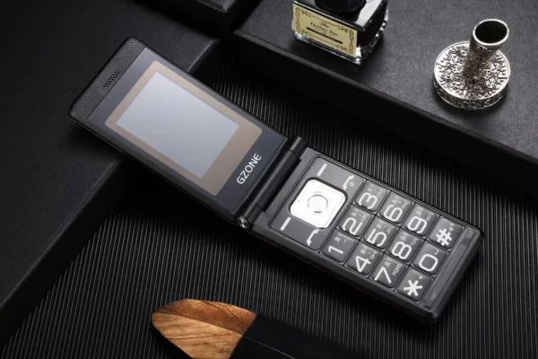 Téléphone portable à rabat 2.4 pouces, 2G, GSM, double Sim, MP3, grand bouton poussoir, cadran de vitesse, double torche, à clapet pour personnes âgées – Image 5